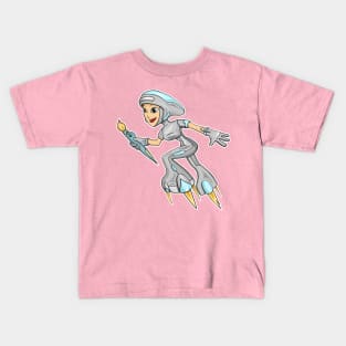 Astronaut Artgirl Kids T-Shirt